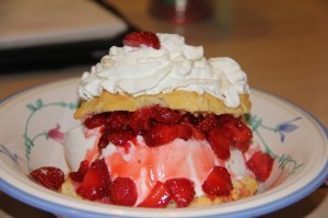 Strawberry Shortcake Ala Mode